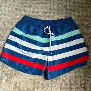 Chubbies Striped Swim Trunks Medium